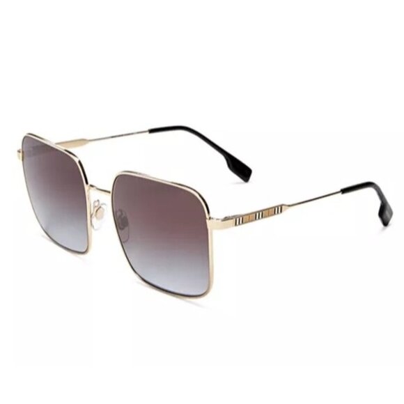 Burberry B 3119 Women's gold grey Square Sunglasses, 58mm